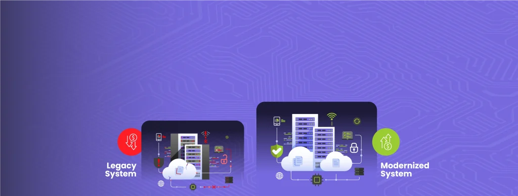 Two legacy system maintenance cost in comparaison